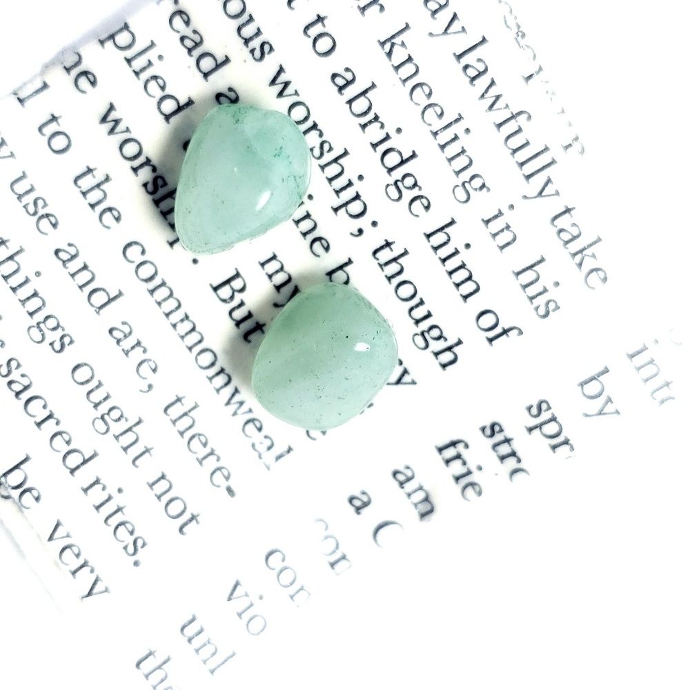Aventurine studs - Picture 4 of 7